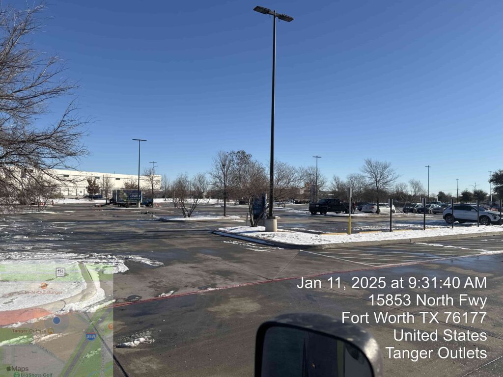 Parking lot salting in DFW
